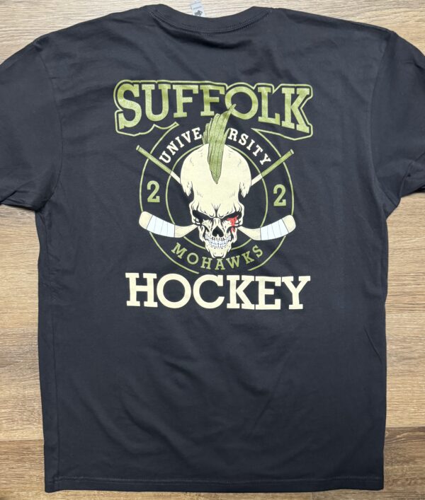 Suffolk University Mohawks hockey t-shirt design.